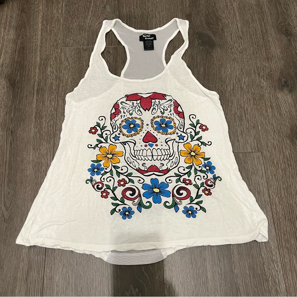 Day of the dead white tank